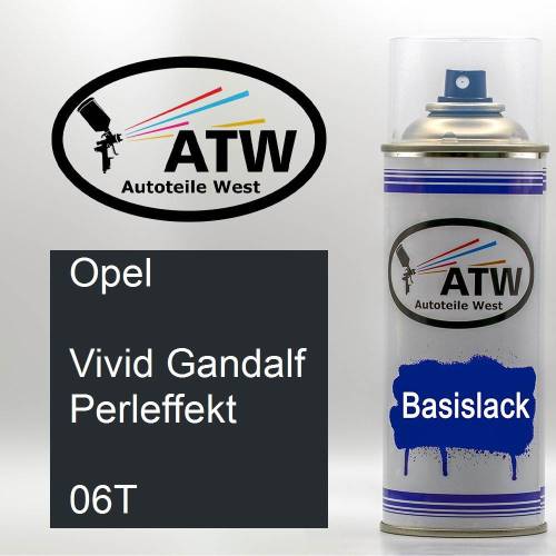 Opel, Vivid Gandalf Perleffekt, 06T: 400ml Sprühdose, von ATW Autoteile West.